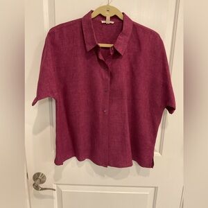 Eileen Fisher “Camp Shirt” Large